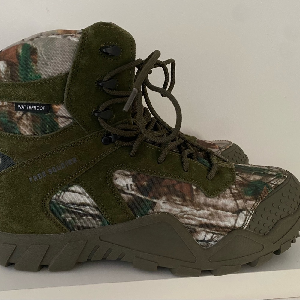 FREE SOLDIER Men's Waterproof Hiking Boots Tactical Work Boots Size 12 - Picture 9 of 10